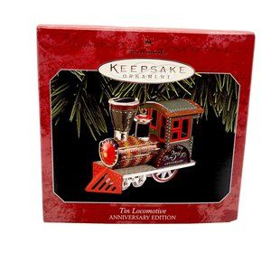 Vintage Hallmark Tin Locomotive Anniversary Edition Ornament